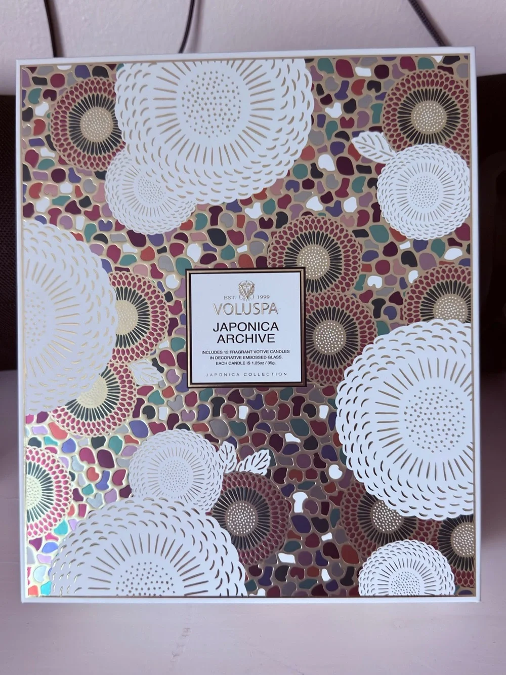 Voluspa 12-piece candle set “Japonica Archive”